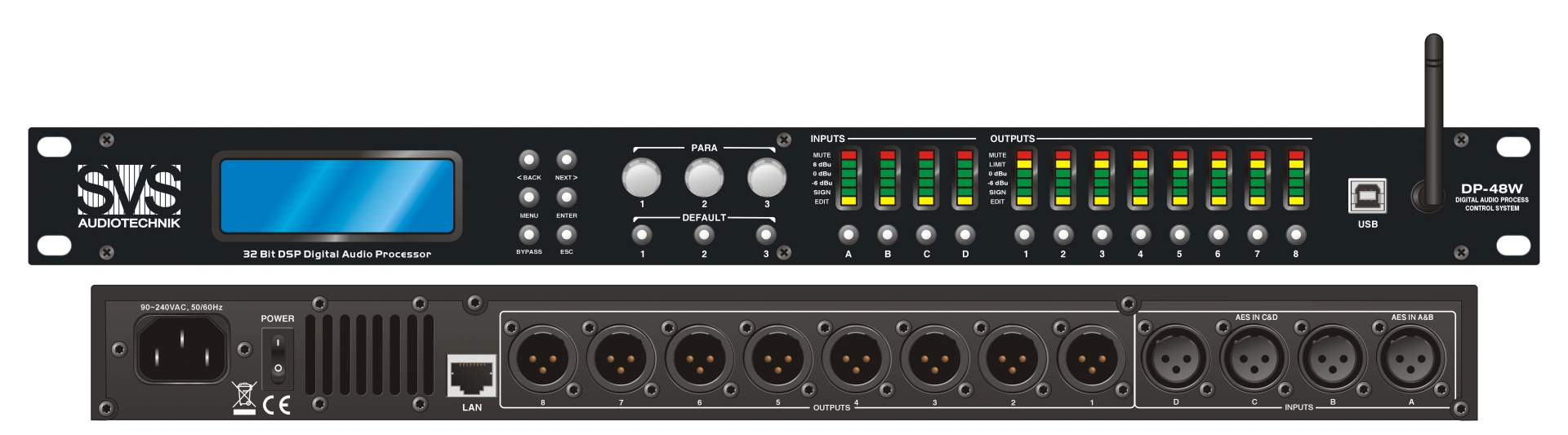 SVS Audiotechnik DP-48W Цифровой процессор: 4 входа 8 выходов в Николаевске