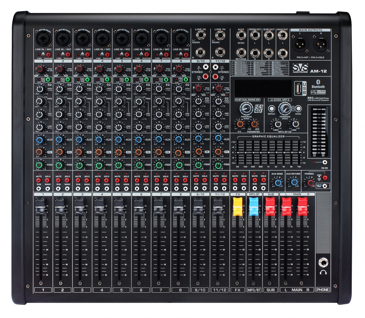 SVS Audiotechnik mixers AM-12 Микшерный пульт аналоговый, 12-канальный в Николаевске