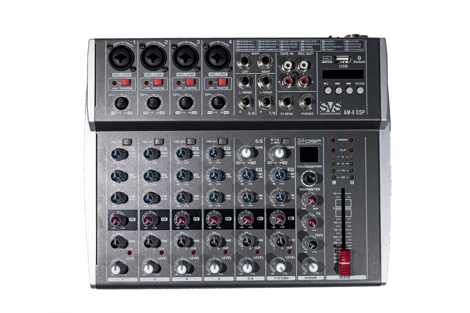 SVS Audiotechnik mixers AM-8 DSP Микшерный пульт аналоговый, 8-канальный в Николаевске